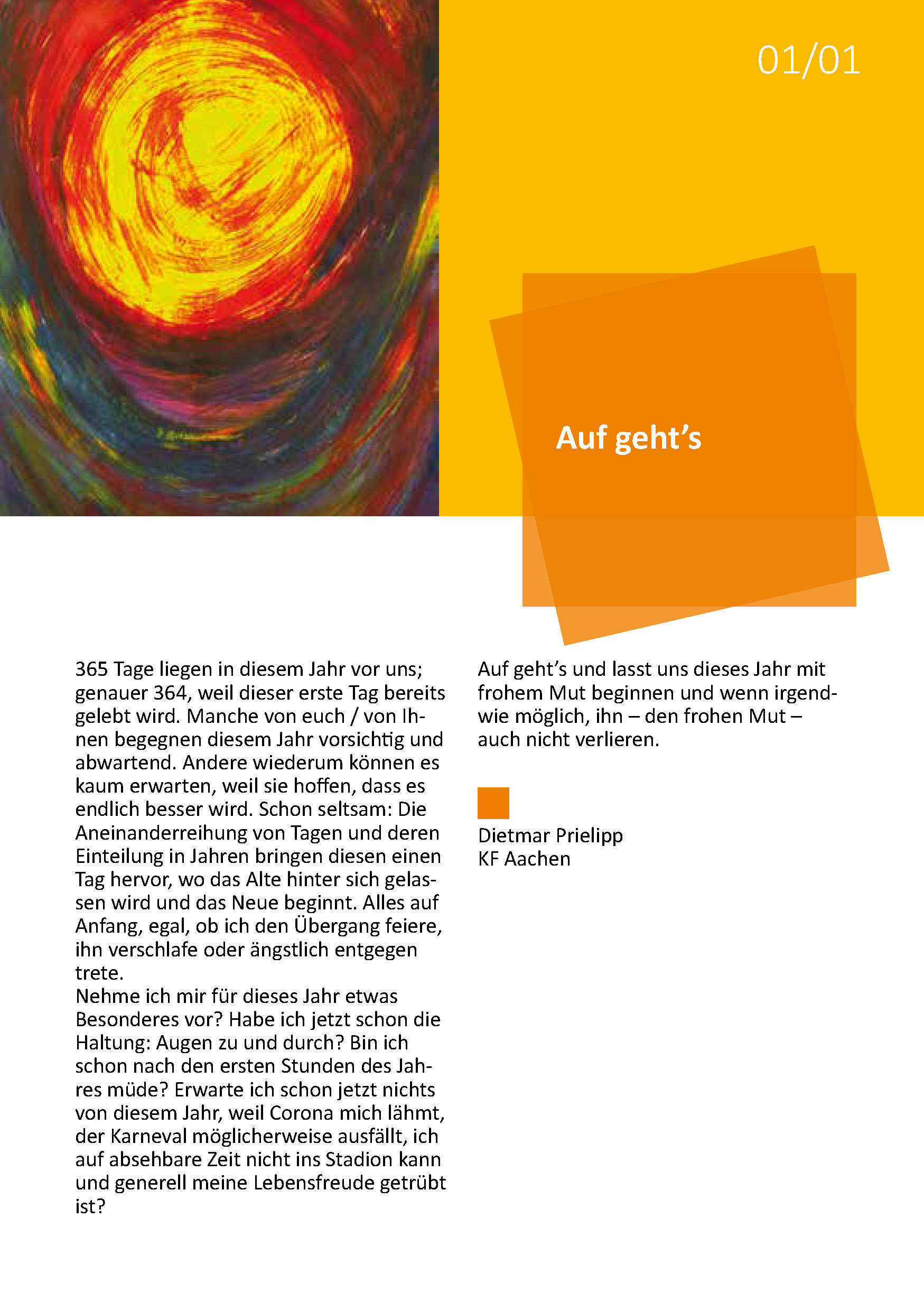 Read more about the article Neujahr – Impuls des Tages
