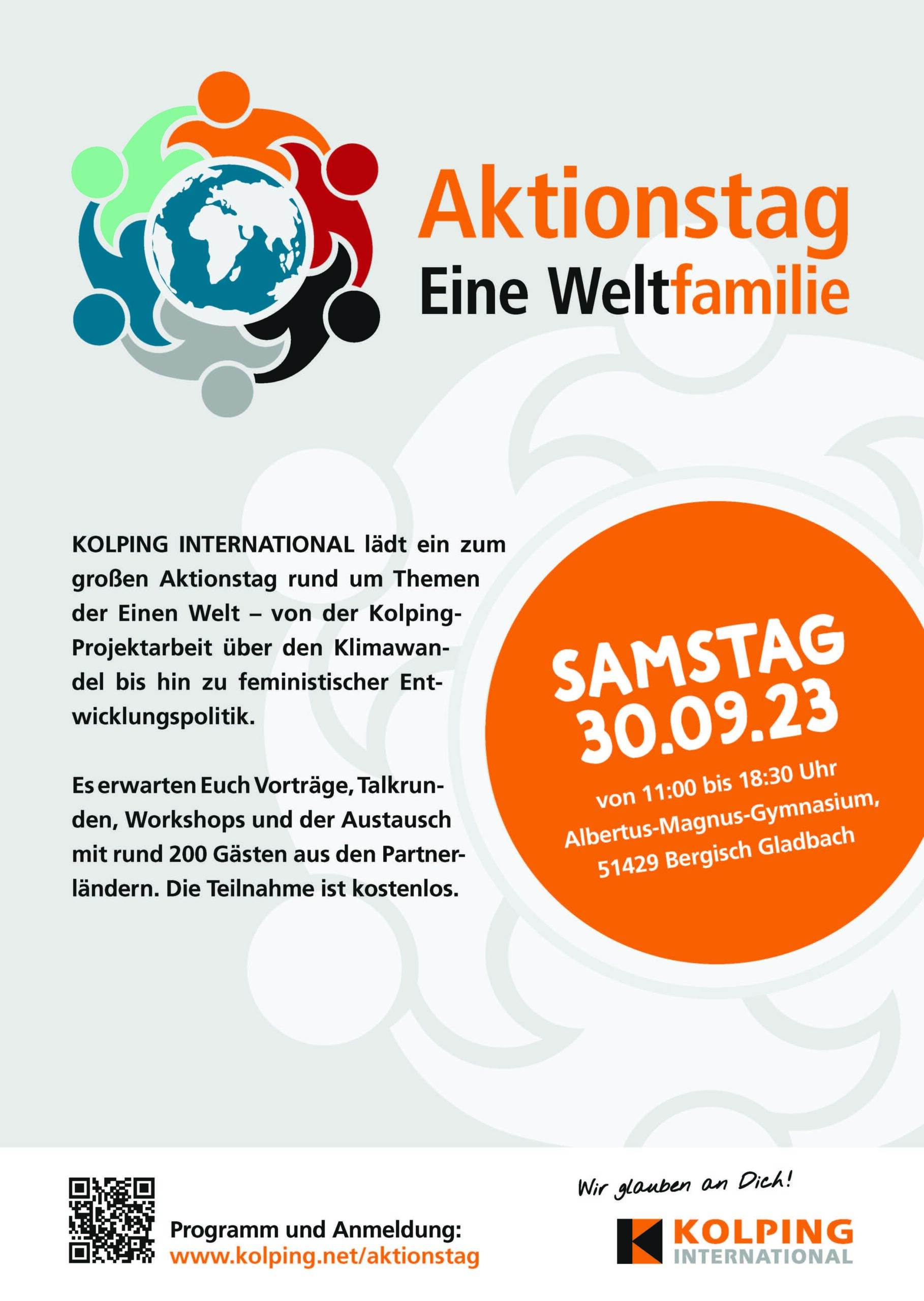 Read more about the article KOLPING INTERNATIONAL lädt zum Aktionstag „Eine Weltfamilie“ ein