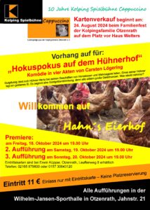 Read more about the article Vorhang auf für „Hokuspokus auf dem Hühnerhof“