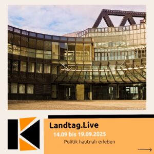 Mehr über den Artikel erfahren An alle jung gebliebenen, politisch interessierten und diskussionsfreudigen Kolpinggeschwister – eine Landtags-Hospitation vom 14. – 19.9.2025